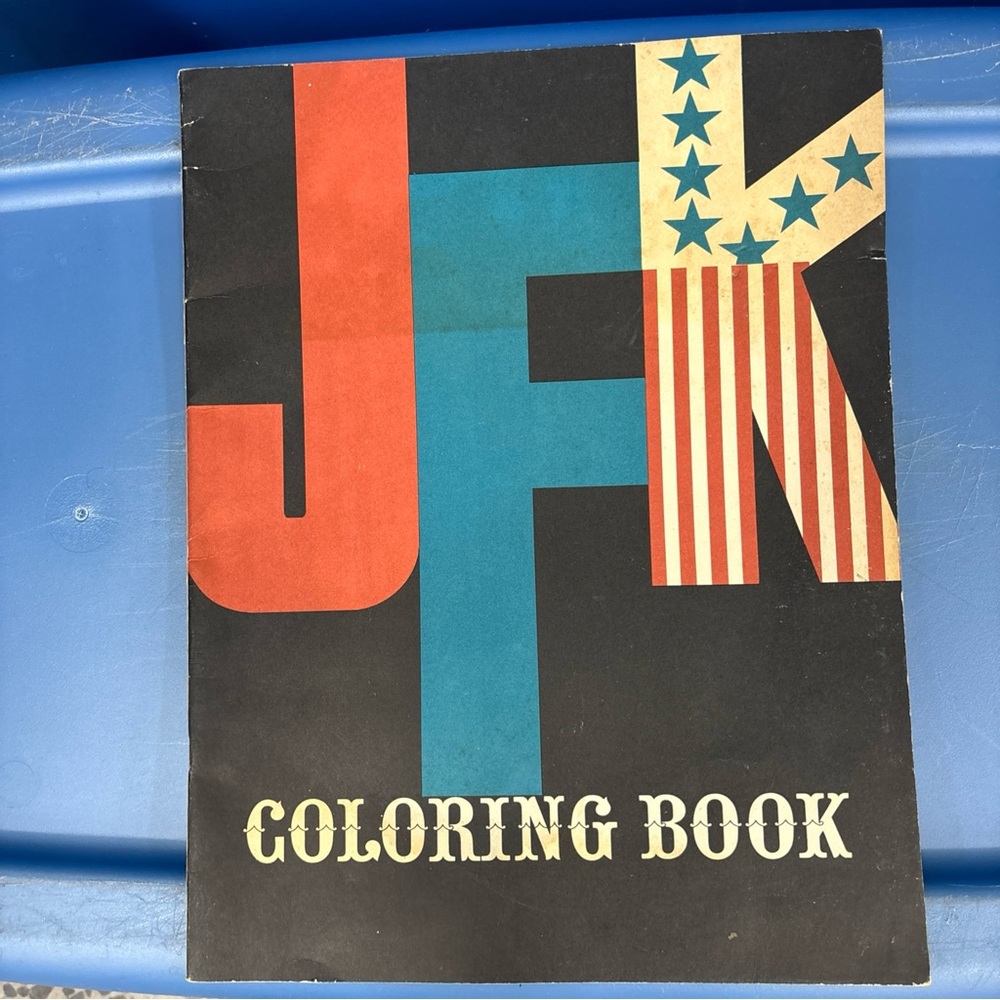 vintage JFK Coloring Book from 1962 Unused
